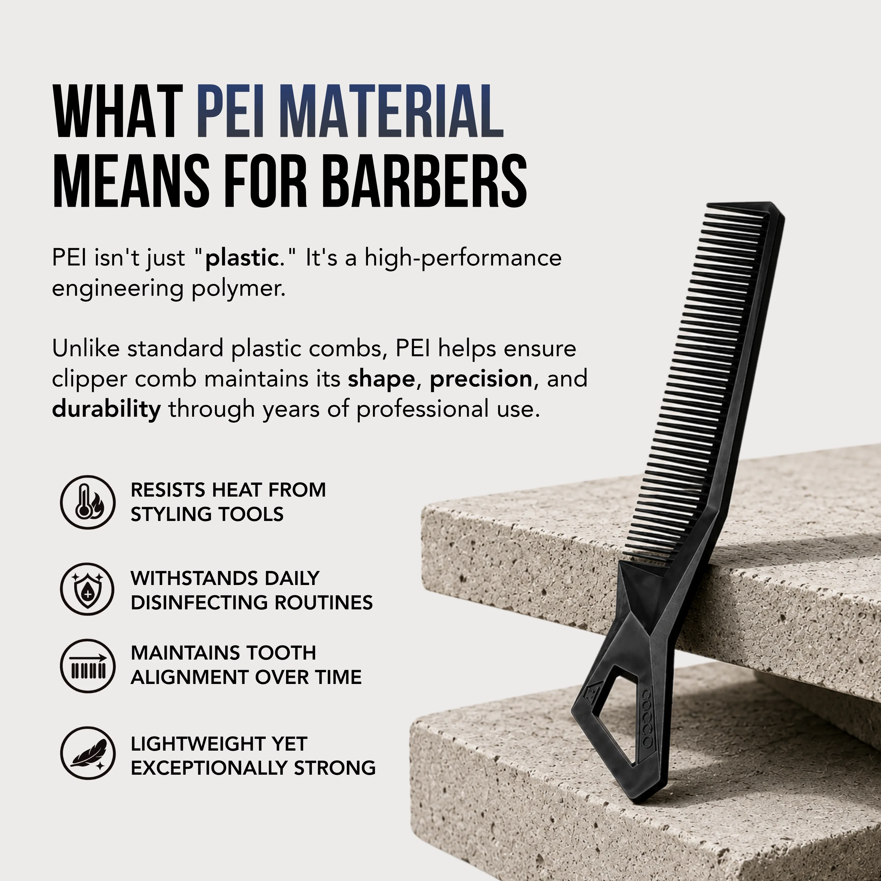 Clipper Comb (Black) - Image 7