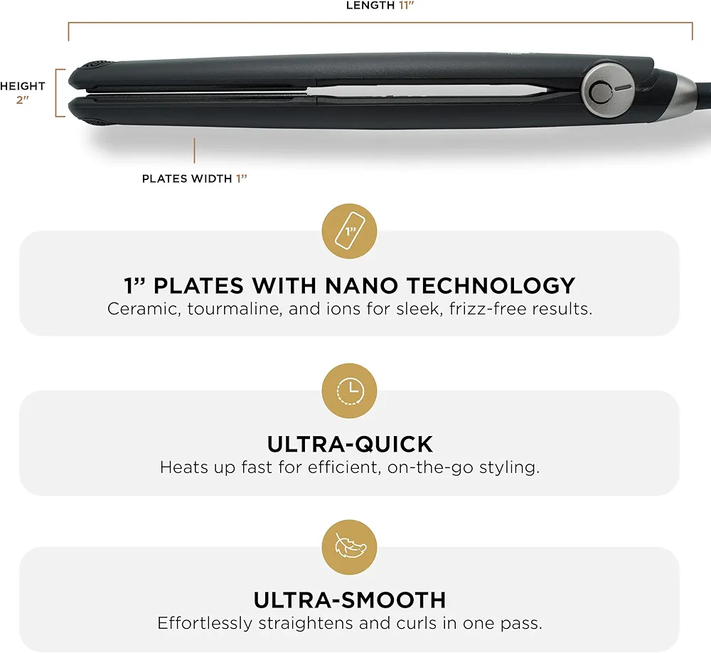COCCO® GNS 1″ Flat Iron V3 with COCCO® Nano Pro Hair Dryer Bundle - Image 9