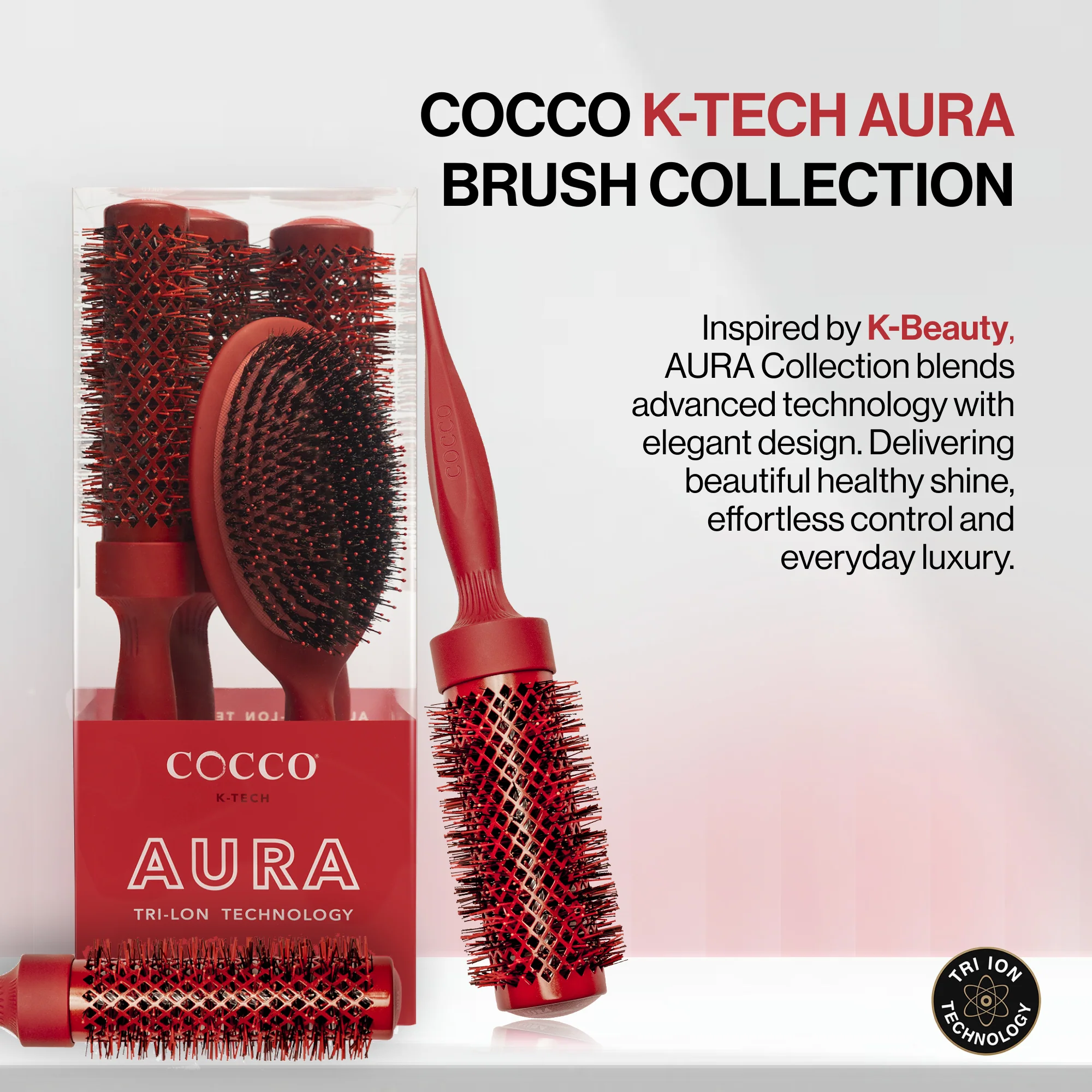 COCCO® GNS 1″ Flat Iron V3, Aura Brush Set & Hair Perfecting Serum Bundle – Professional Nano Styling Tools & Anti-Frizz Serum for Smooth, Shiny, Salon Hair - Image 10