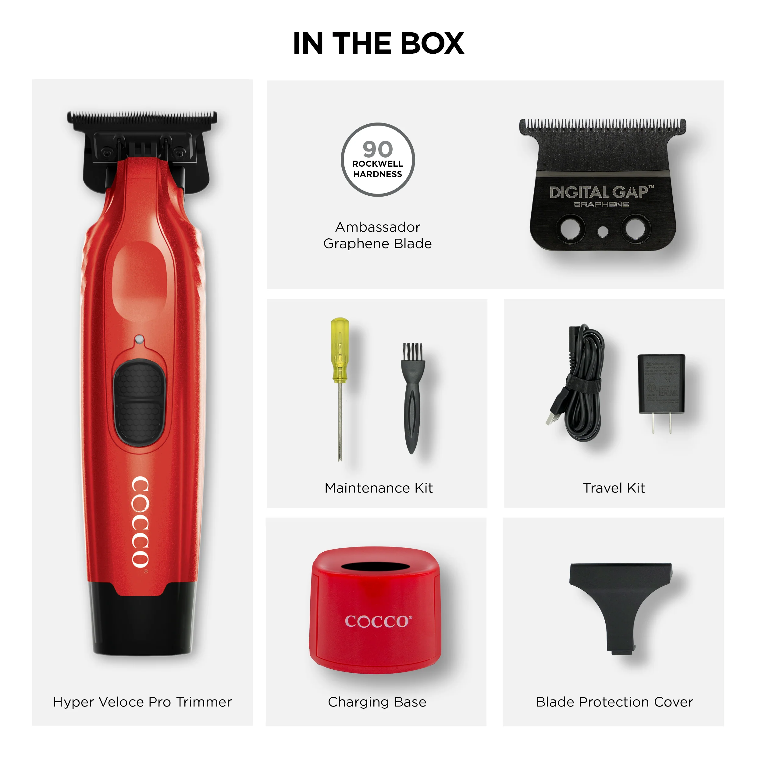 COCCO® Hyper Veloce Pro Trimmer (Red) - Image 8