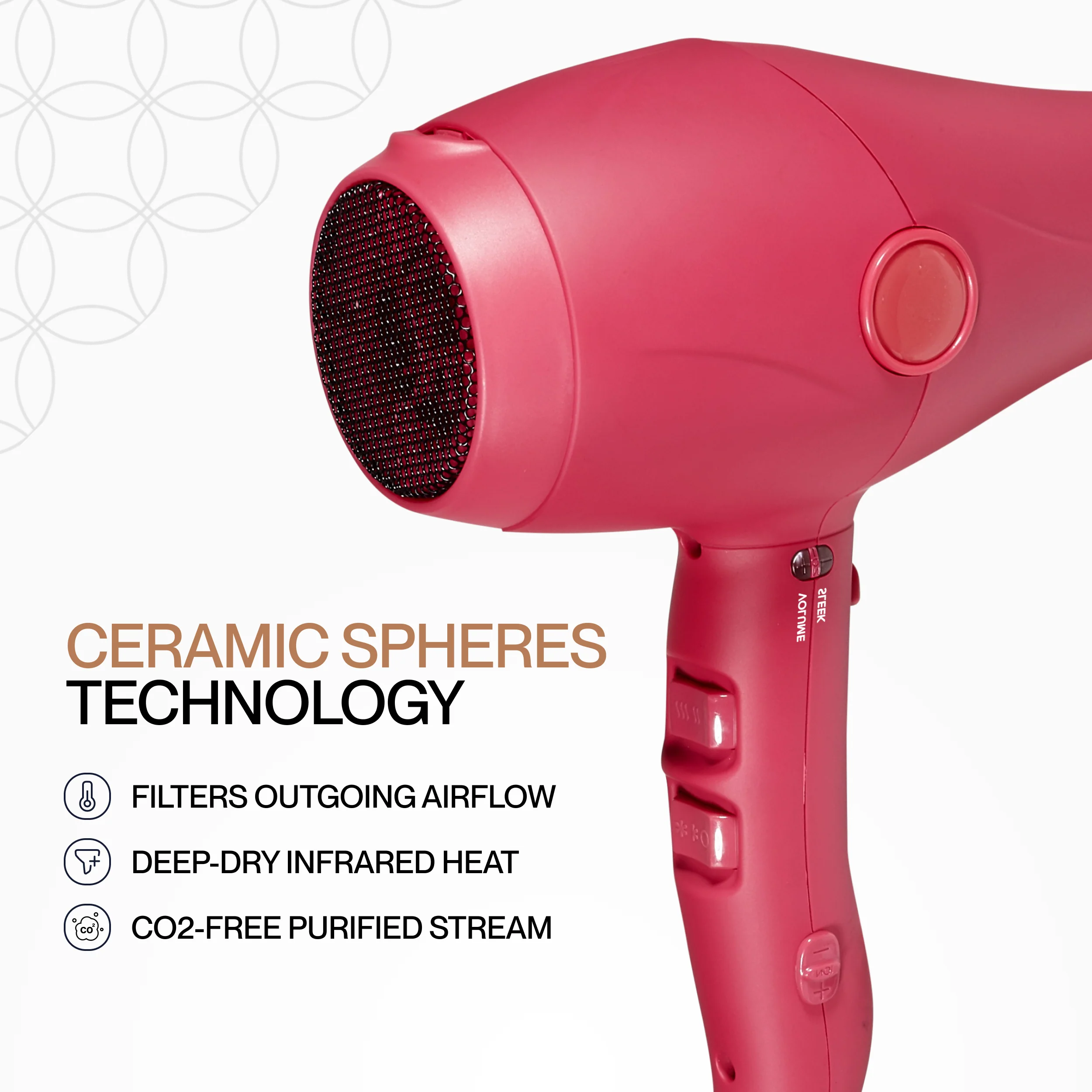 COCCO® Nano Pro Hair Dryer (Pink) - Image 8