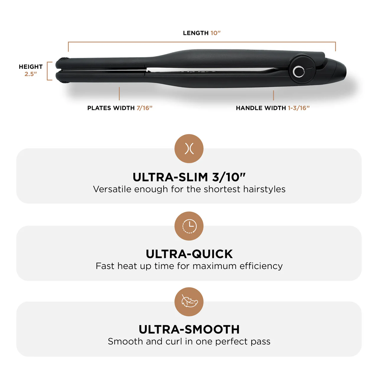 COCCO® Stiletto 3/10" Domed Flat Iron - Image 4