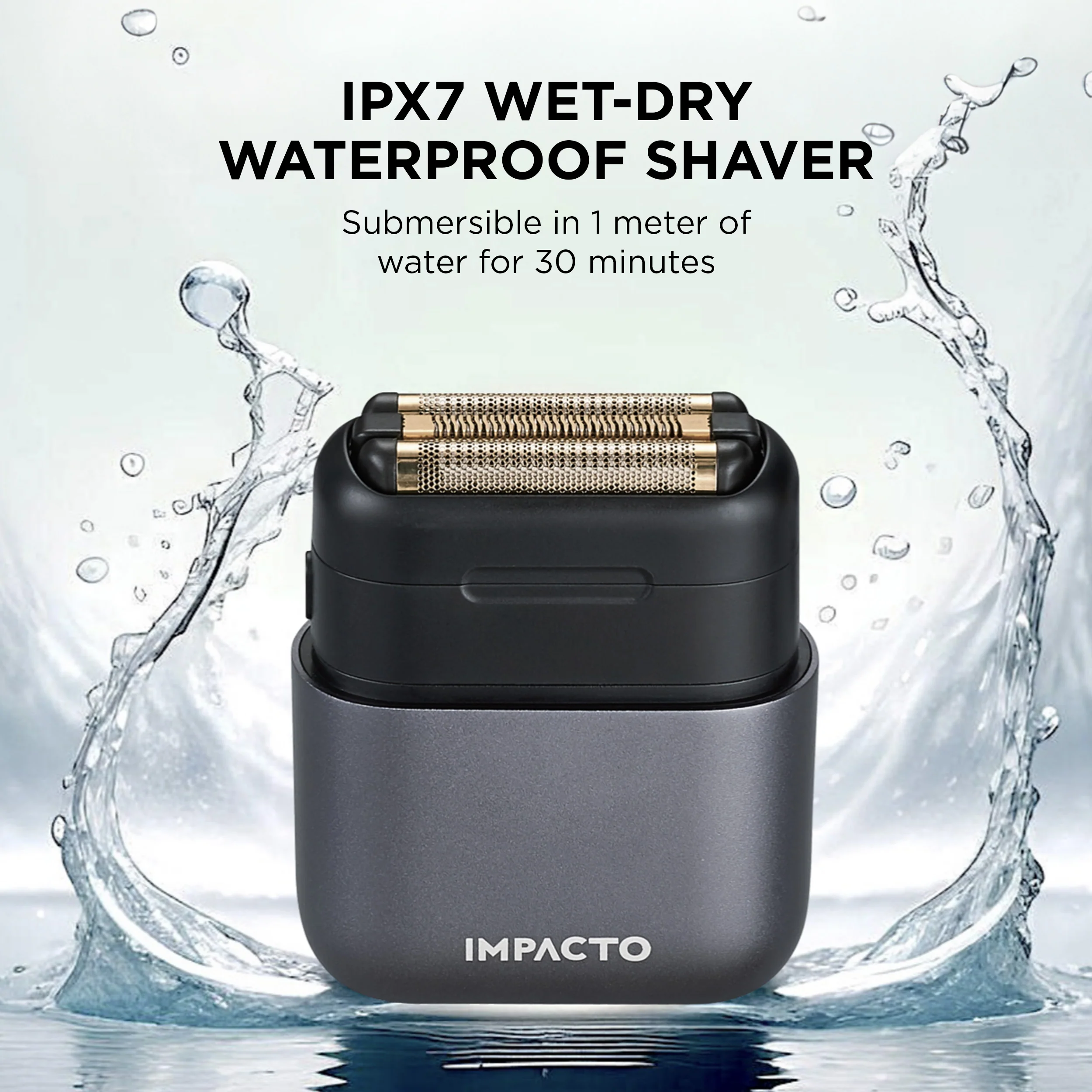 Impacto Micro Wet-Dry Shaver (Grey) - Image 6