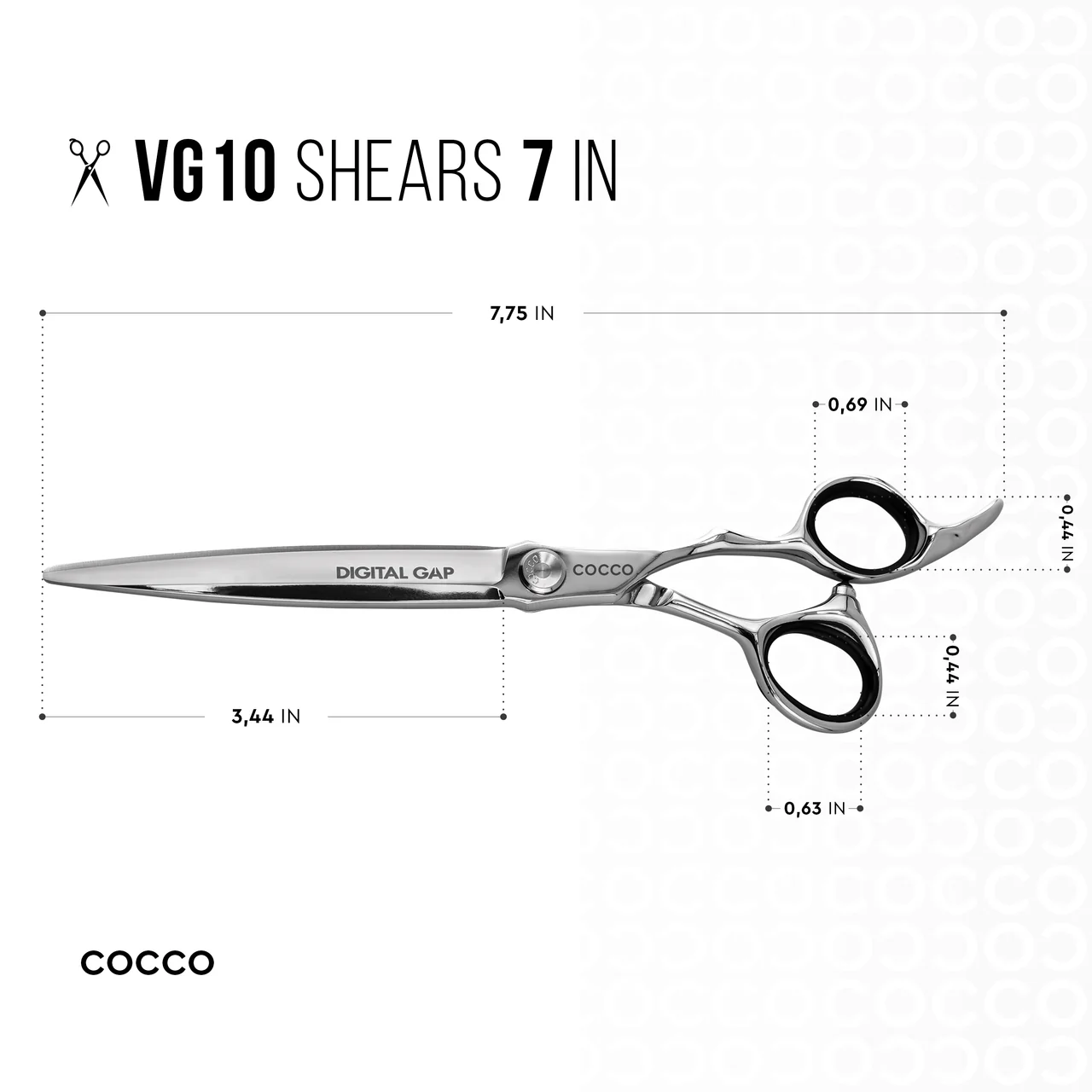 VG10 Blunt and Including 6" 29 Tooth Thinning Shear Set - Select Size - Image 7